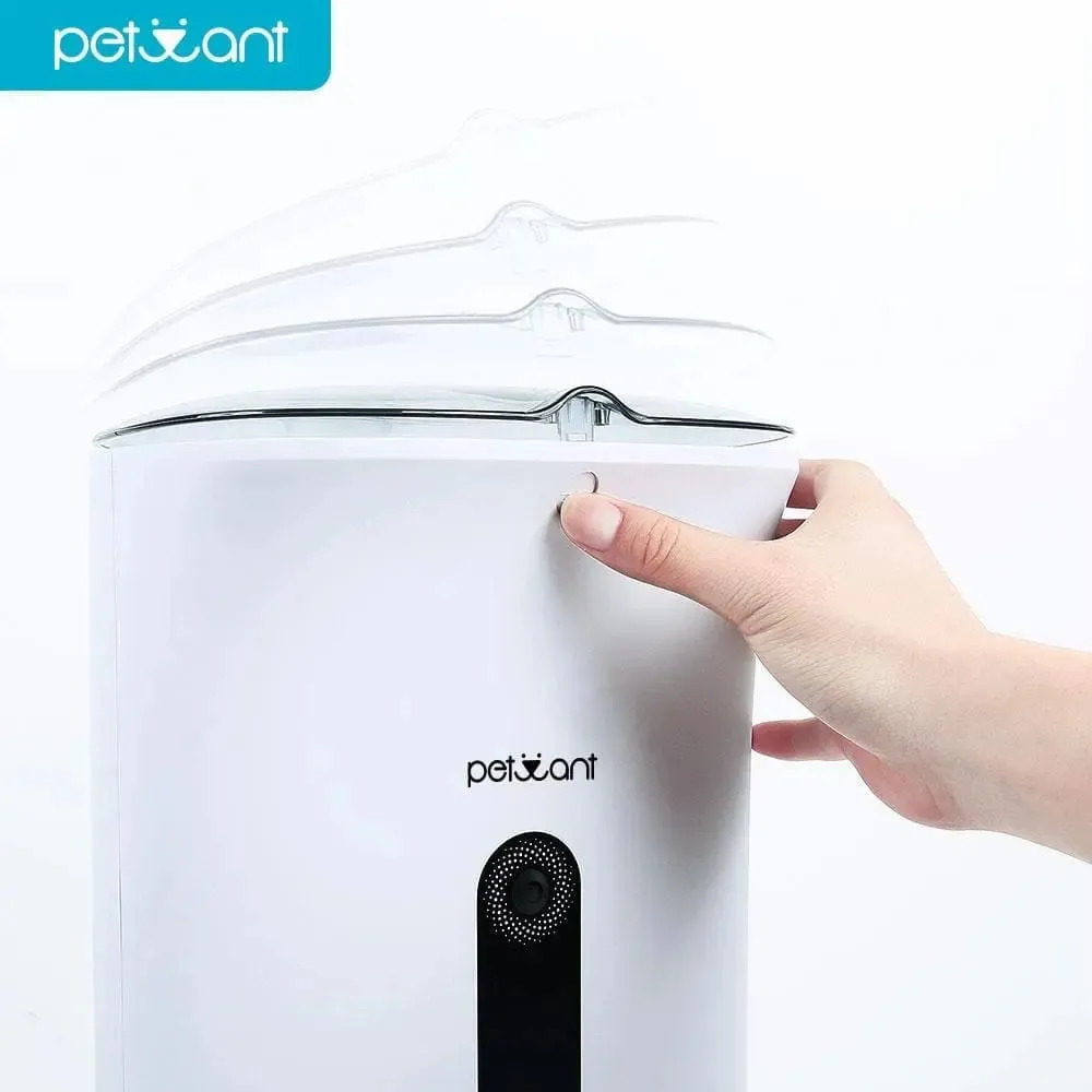 App control pet food dispenser smart pet feeder with camera