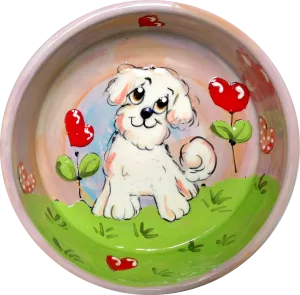 Bichon Dog Bowl