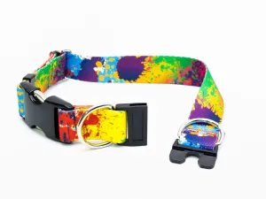 BREAKAWAY Personalized "Paint Splatter" Dog Collar