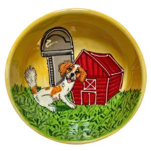 Cavalier King Charles Spaniel Ceramic Bowl Art