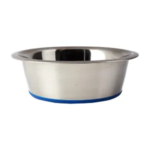 Classic Non Slip Stainless Steel Dish Blue 400ml