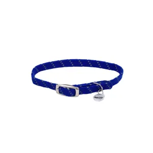 Coastal ElastaCat Reflective Stretch Cat Collar, Blue