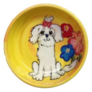 Coton de Tulear - Personalized Custom Pet Bowl