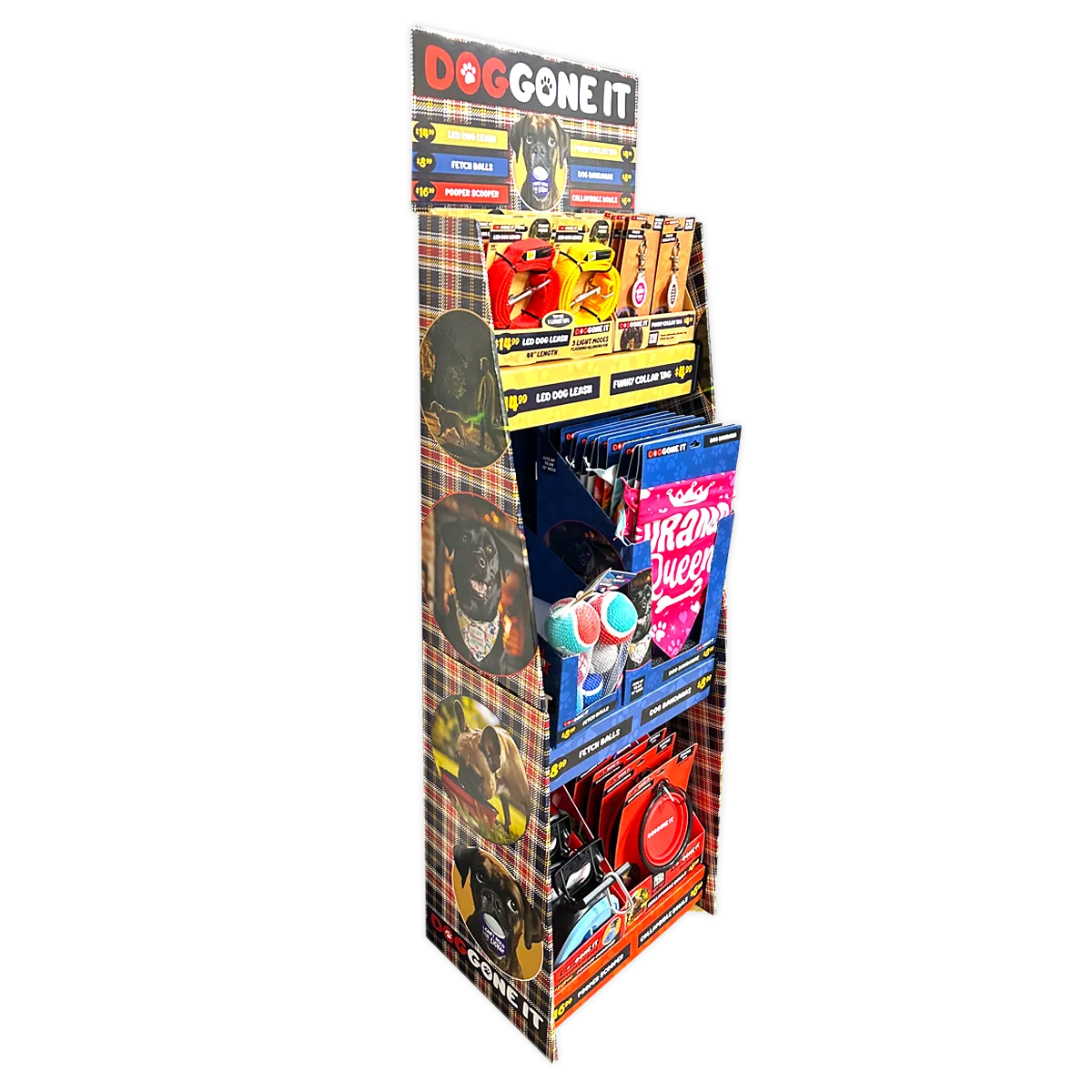 DogGone It Assorted Pet Supplies Floor Display - 42 Pieces Per Retail Ready Display 88600