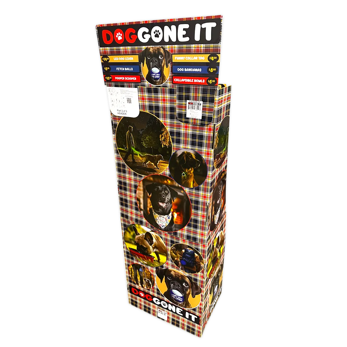 DogGone It Assorted Pet Supplies Floor Display - 42 Pieces Per Retail Ready Display 88600