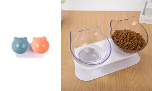 Elevated Double Feeding Bowl for Cats