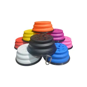 PAWS ASIA Suppliers Dropshipping Multi Color Collapsible Travel Portable Slow Feeder Raised Pet Bowl Dog Cat On Sale