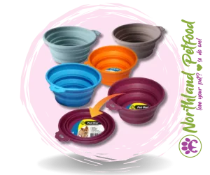 SALE 25% OFF -- Pet One Collapsible  Silicone Bowl - Small (370ml)