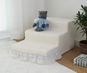 Snowy White Pet Stairs