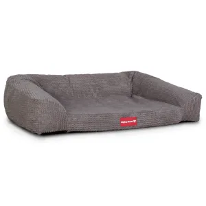 The Sofa - Orthopedic Memory Foam Sofa Dog Bed - Pom Pom Charcoal Grey
