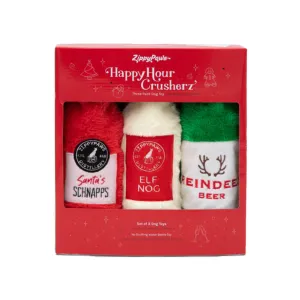 Zippy Paws Holiday Happy Hour Crusherz Dog Toy